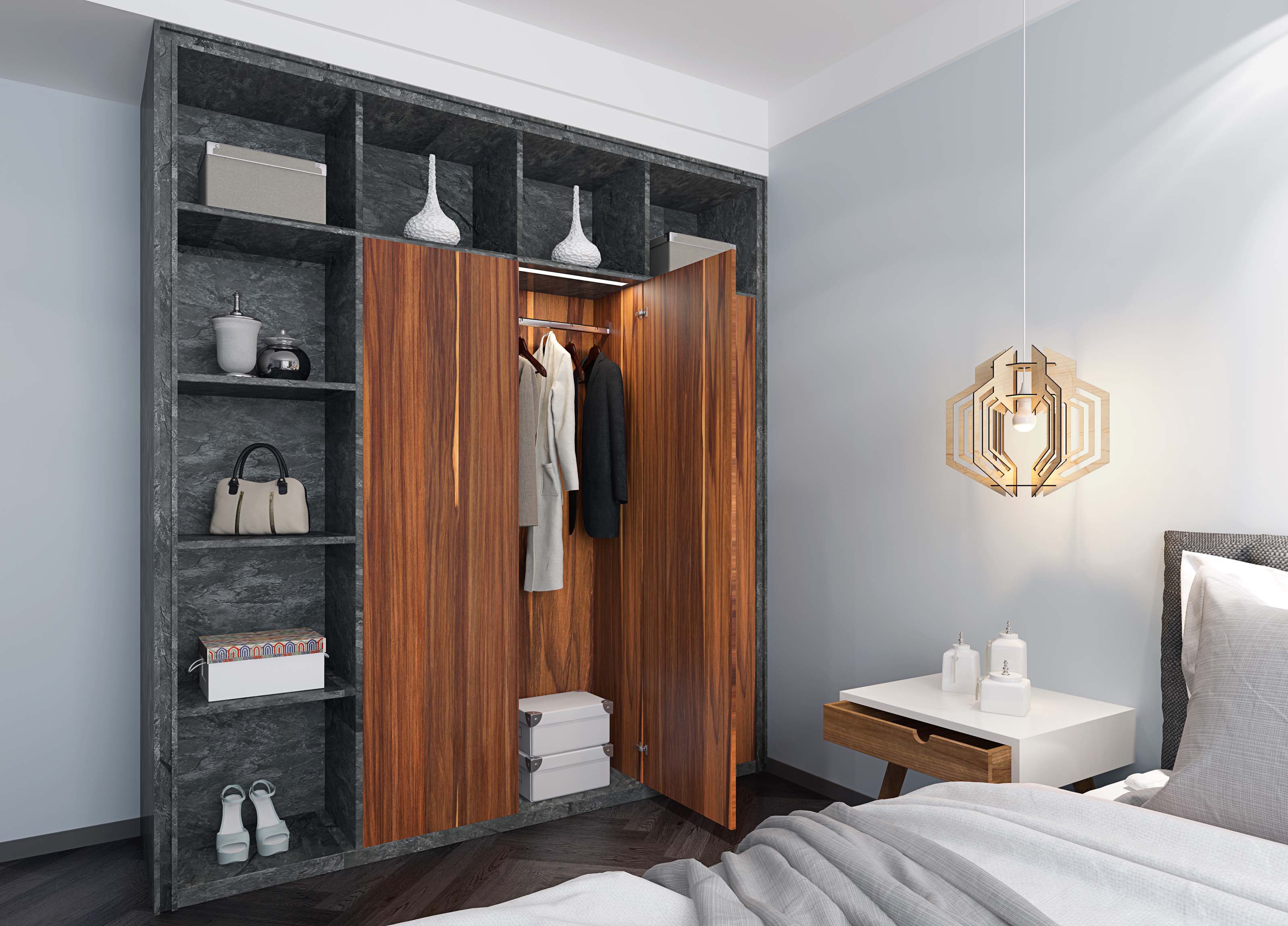 modern concise design master room wardrobe cabinet