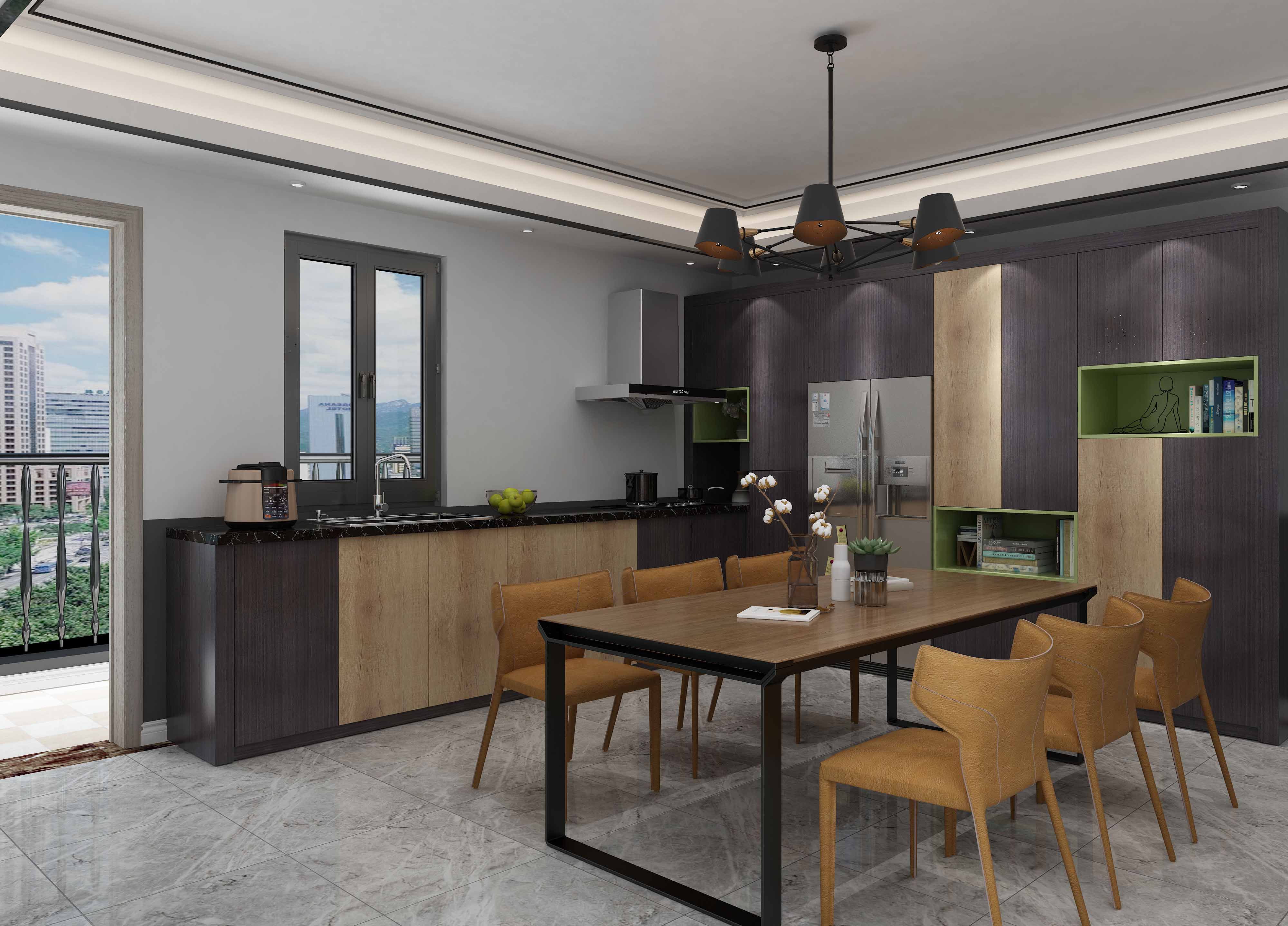 Chav tsev lag luam Melamine chav txee HM1610 反弹 装置 Commercial Melamine Kitchen Cabinet HM1610 反弹装置