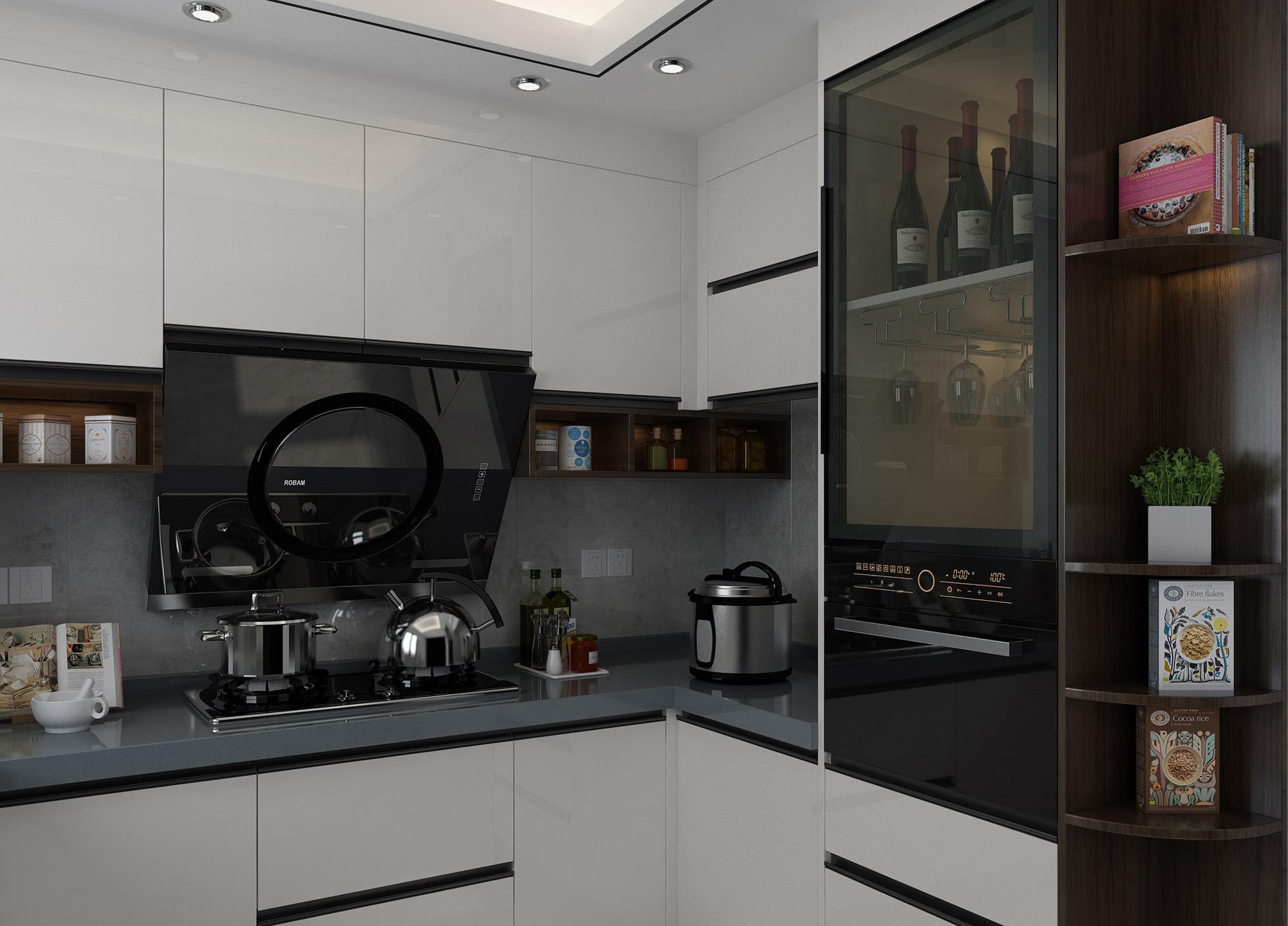 China Lacquer Painting Kitchen