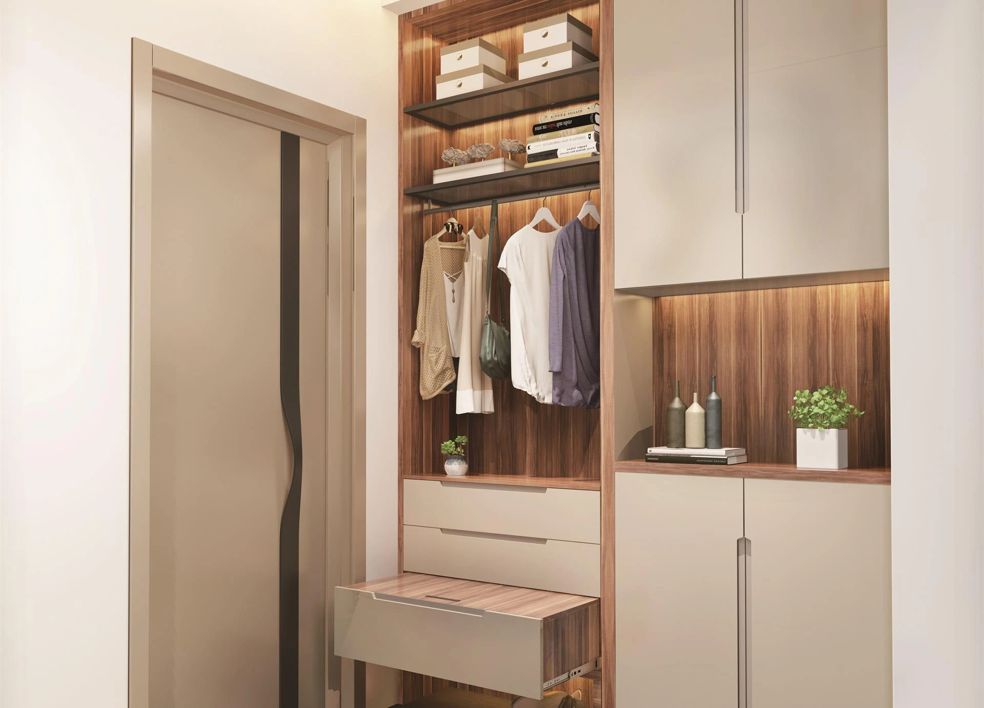 chav ua hauj lwm txee dai khaub ncaws makeover hallway closet makeover