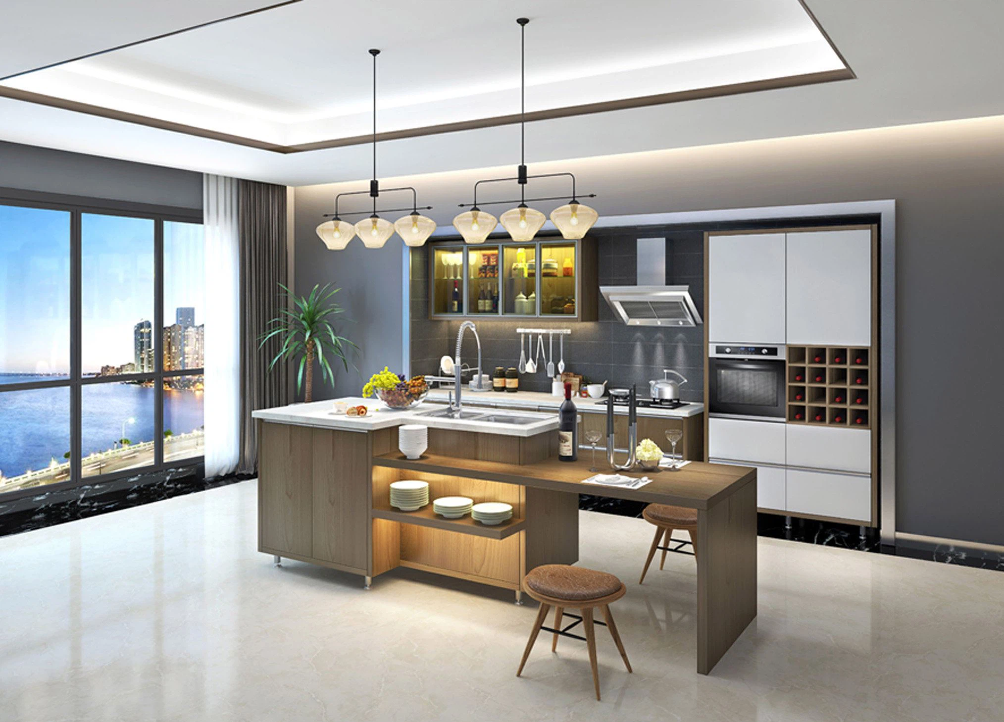 China Hot Modern Kitchen Cabinet suppliers