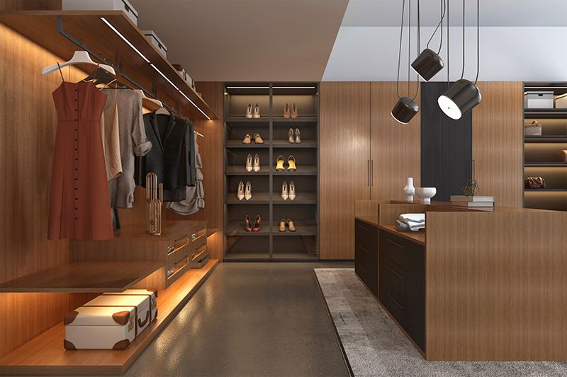 woog grain walk-in closet