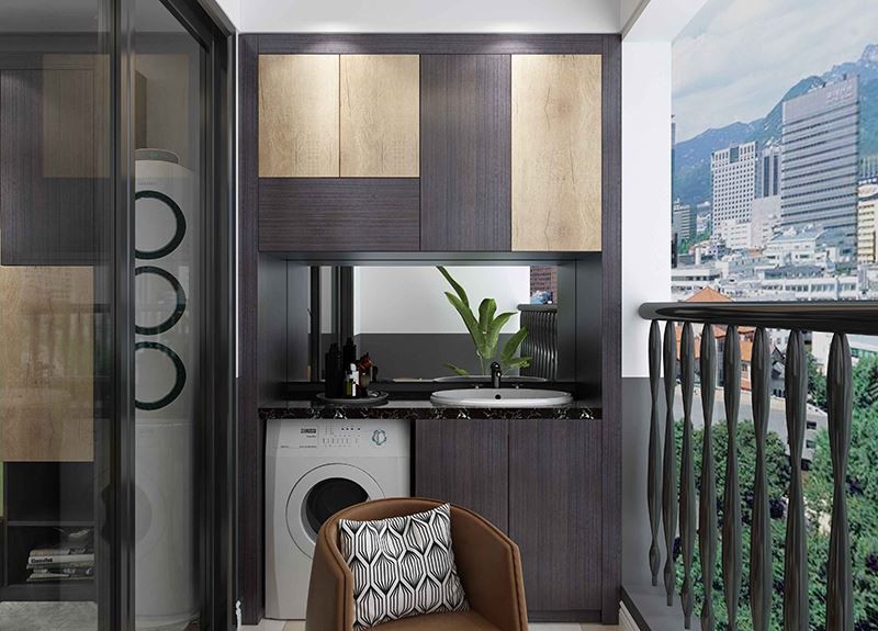 Laundry room economical cabinet