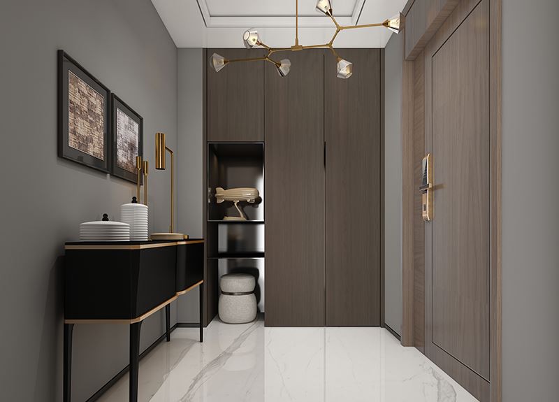 modern entrance hall cabinet