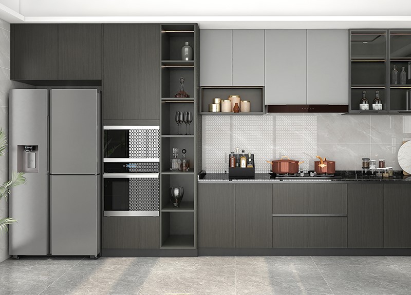 Wood Texture Kitchen Cabinet