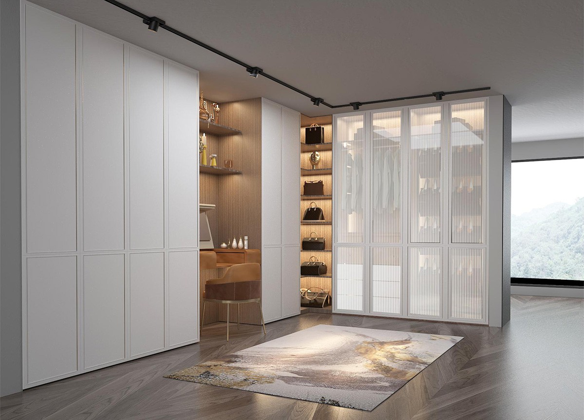 stylish walk in closet whie stylish walk in closet whie