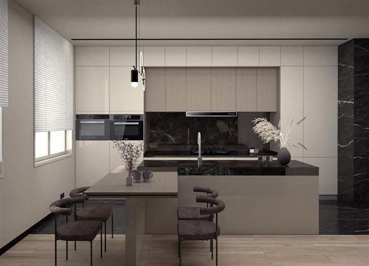 Modular Gloss Kitchen Cabinets