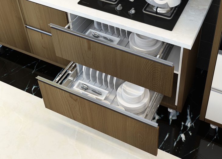 Modular Melamine Kitchen Cabinets