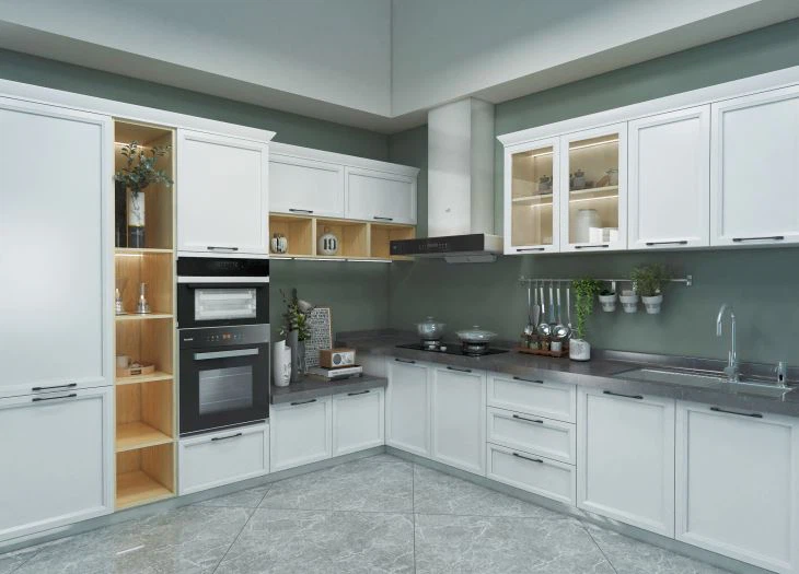 Modern Cherry Wood Kitchen Cabinets