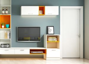 Niaj hnub nimno Floating TV Stand