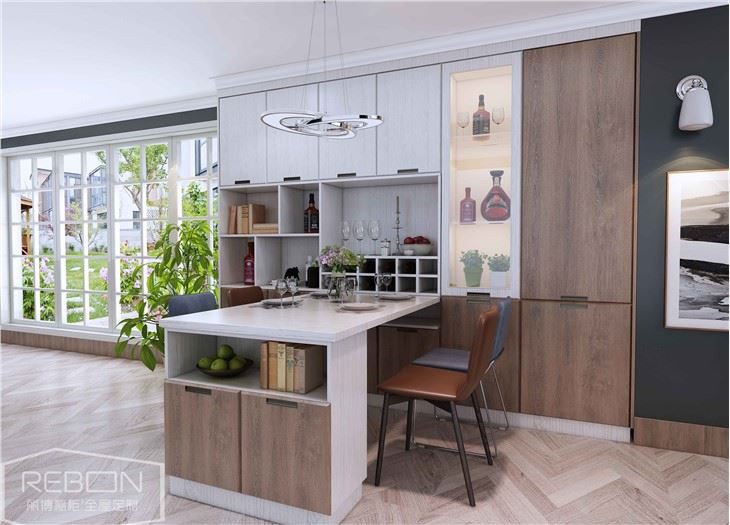 Grain Membrane Kitchen Cabinet