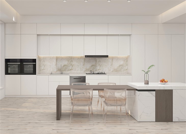 White Contemporary Kitchen Cabinets suppliers